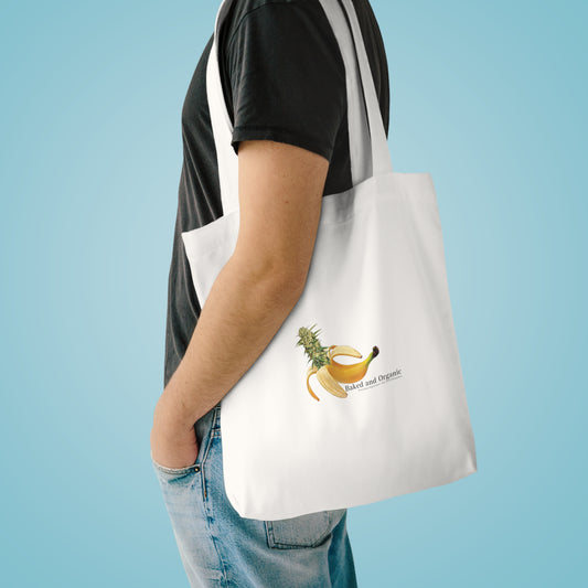 Baked and Organic Banana Tote Bag | Eco-Friendly Organic Cotton Shopping Bag