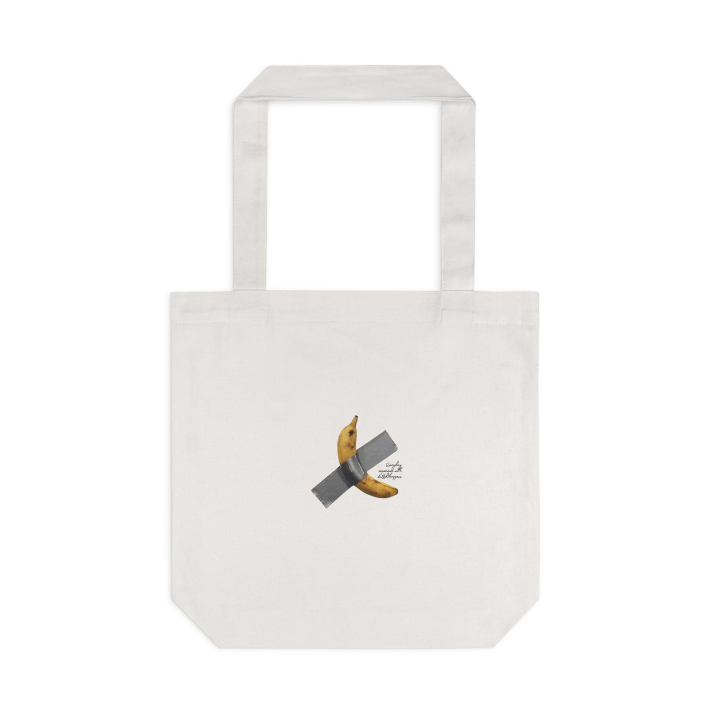 Taped Banana Cotton Tote Bag - Eco-Friendly Grocery & Beach Bag