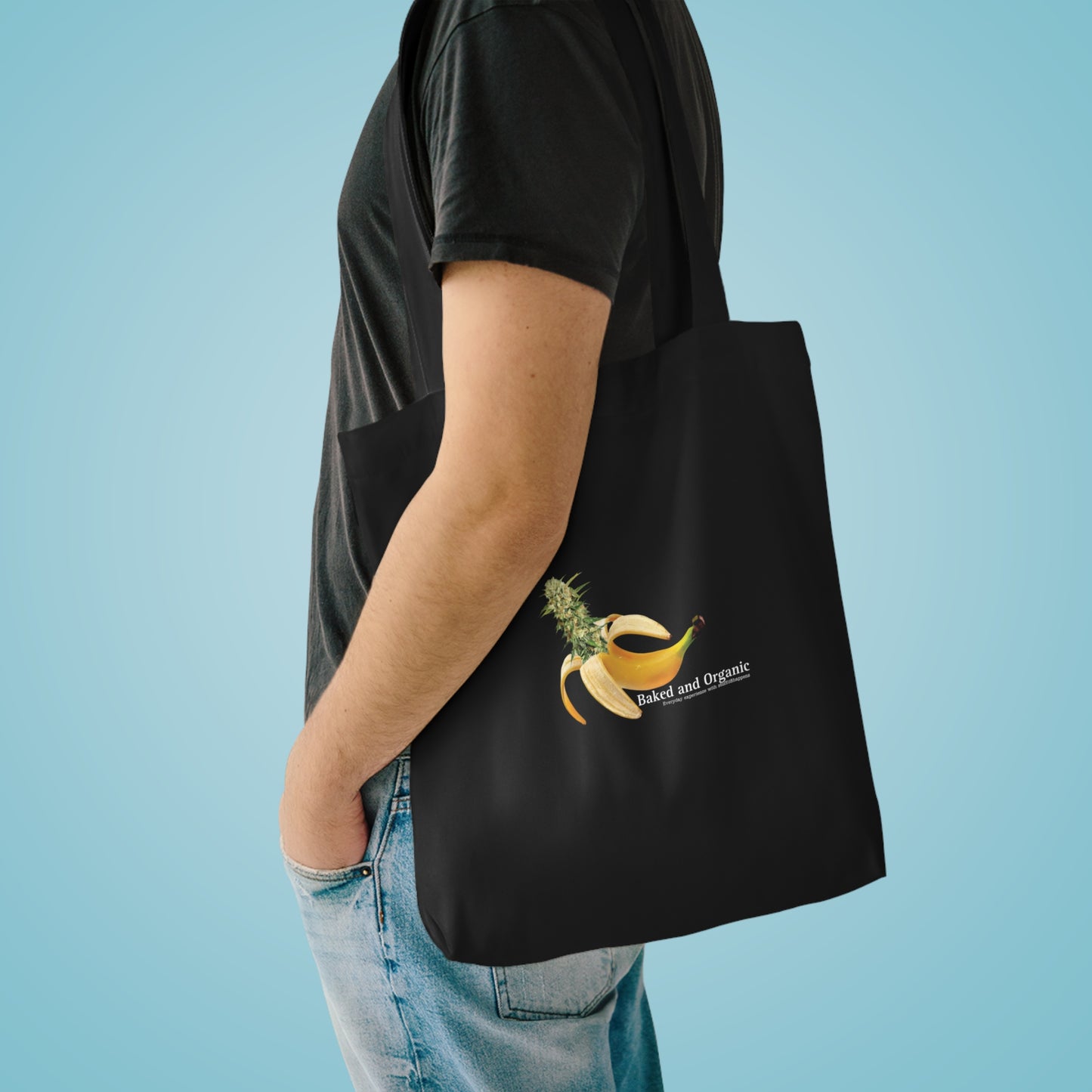 Baked and Organic Banana Tote Bag | Eco-Friendly Organic Cotton Shopping Bag