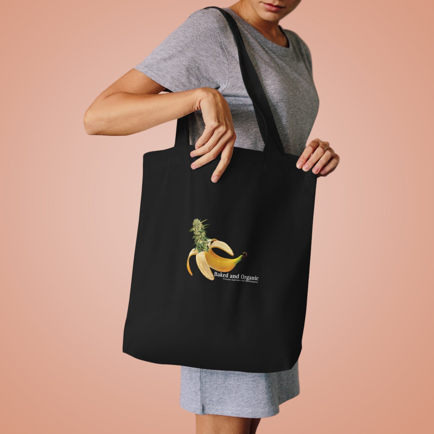 Baked and Organic Banana Tote Bag | Eco-Friendly Organic Cotton Shopping Bag